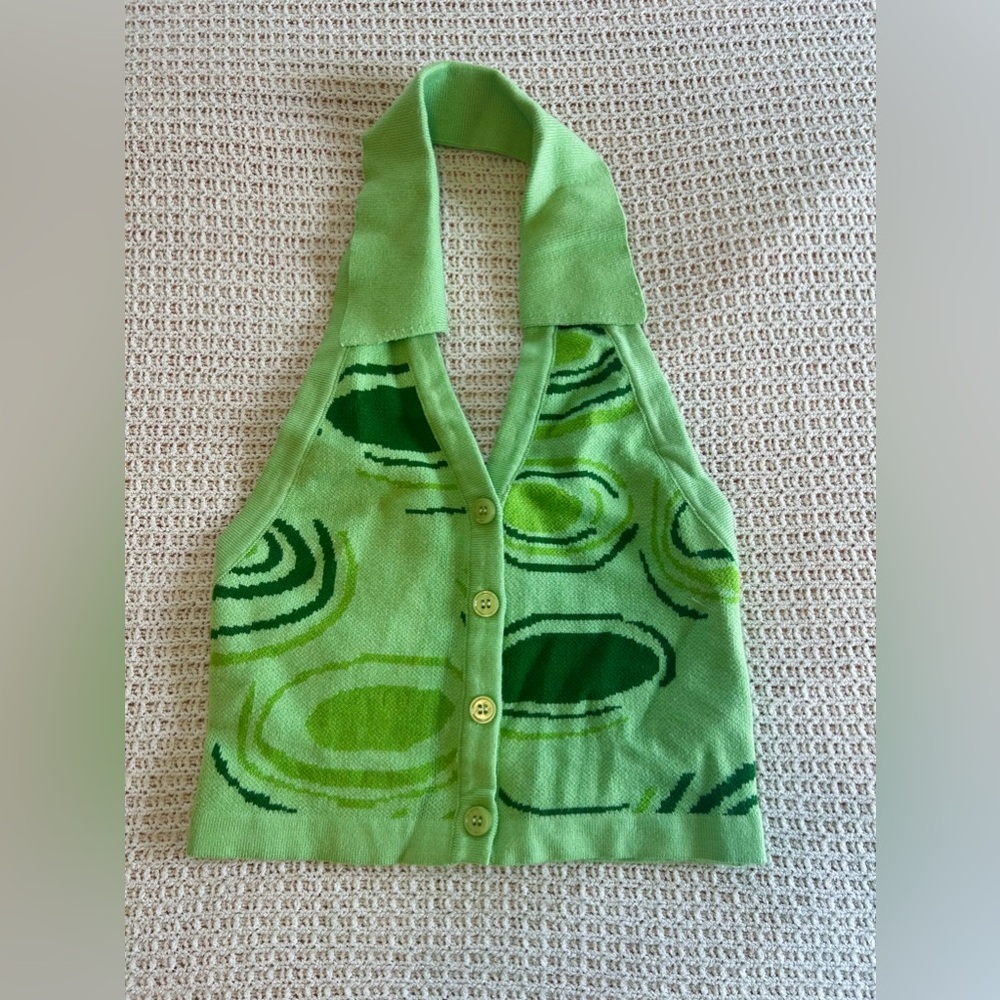 Trendy Cropped Sweater Vest